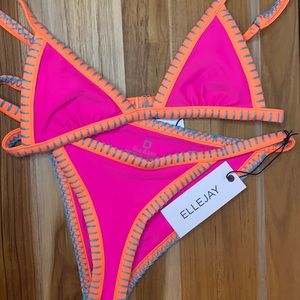 Ellejay • Whip-Stitching Embroidered Bikini